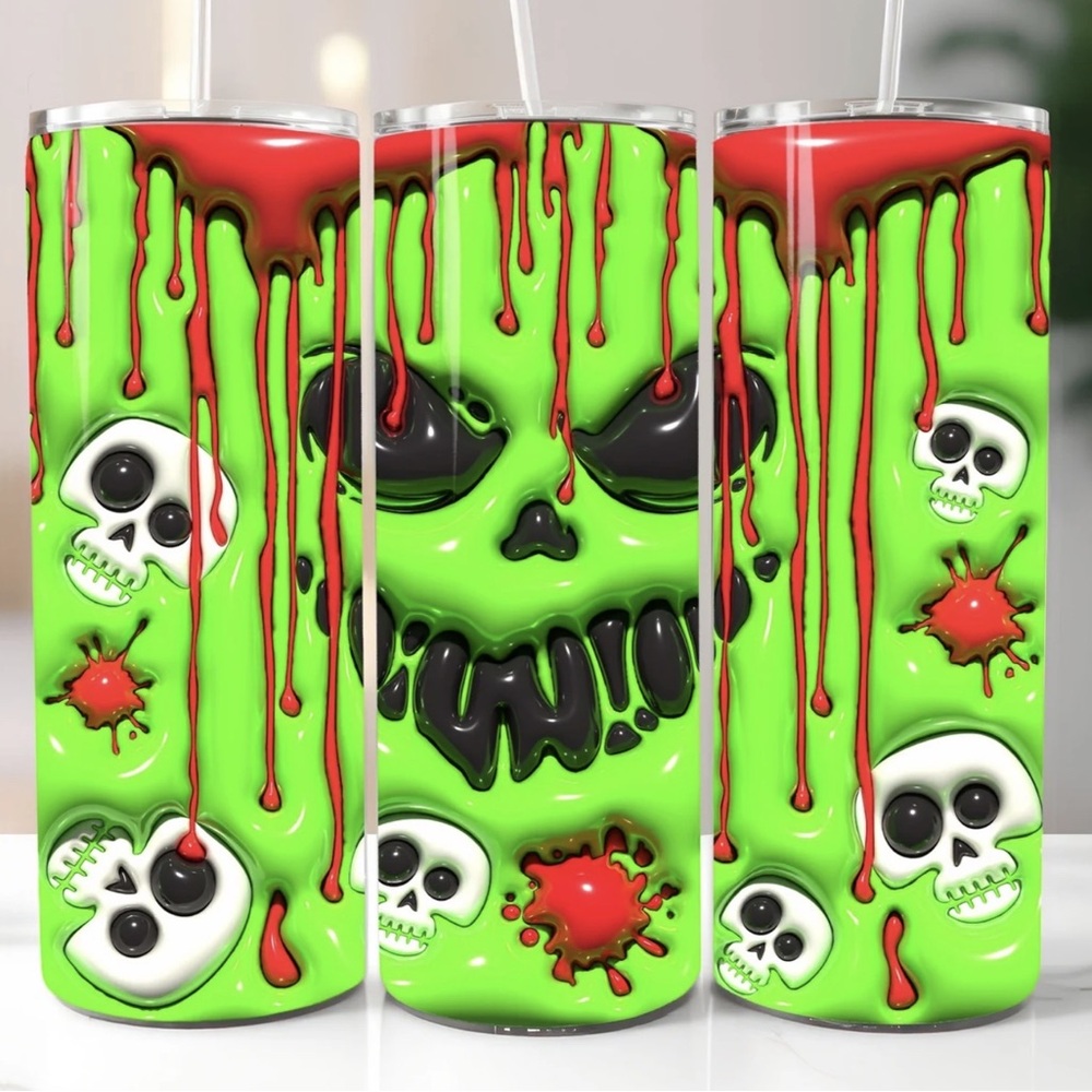 Drippy Skull 20oz Tumbler